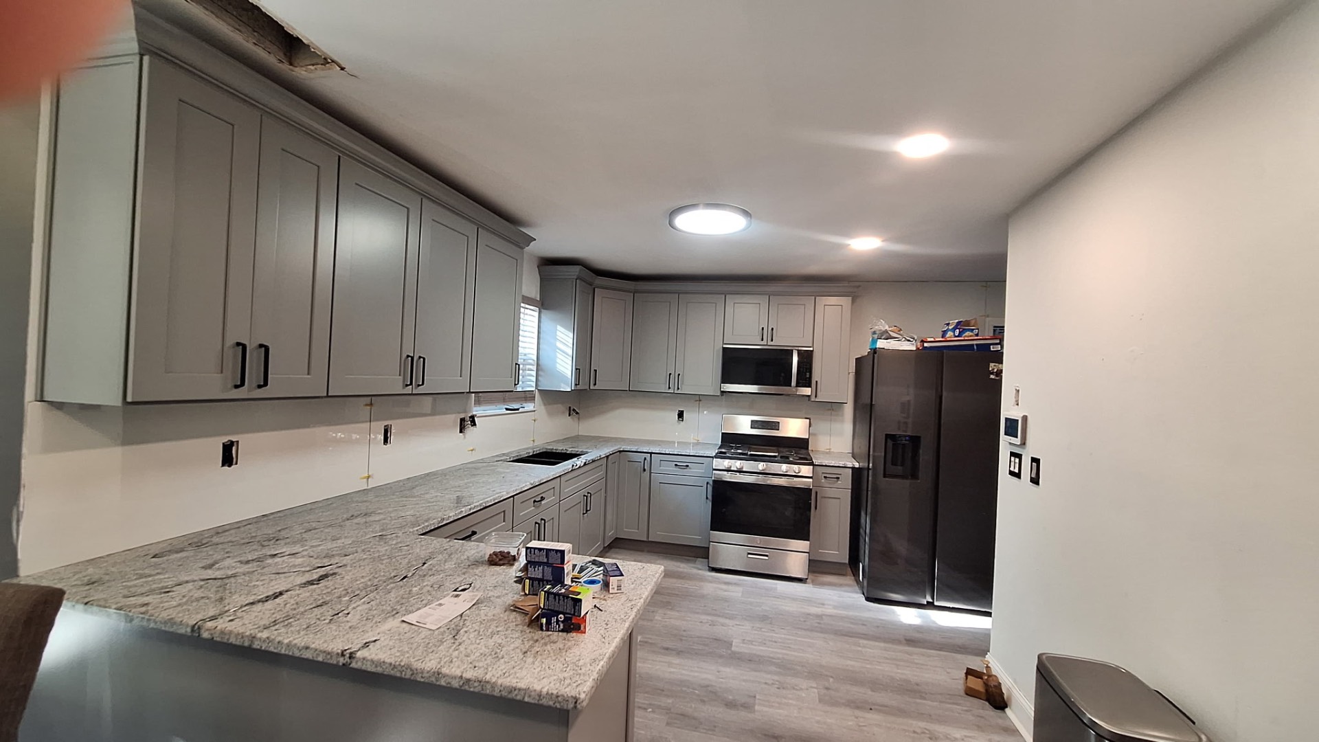 Shaker cabinet kitchen renovation